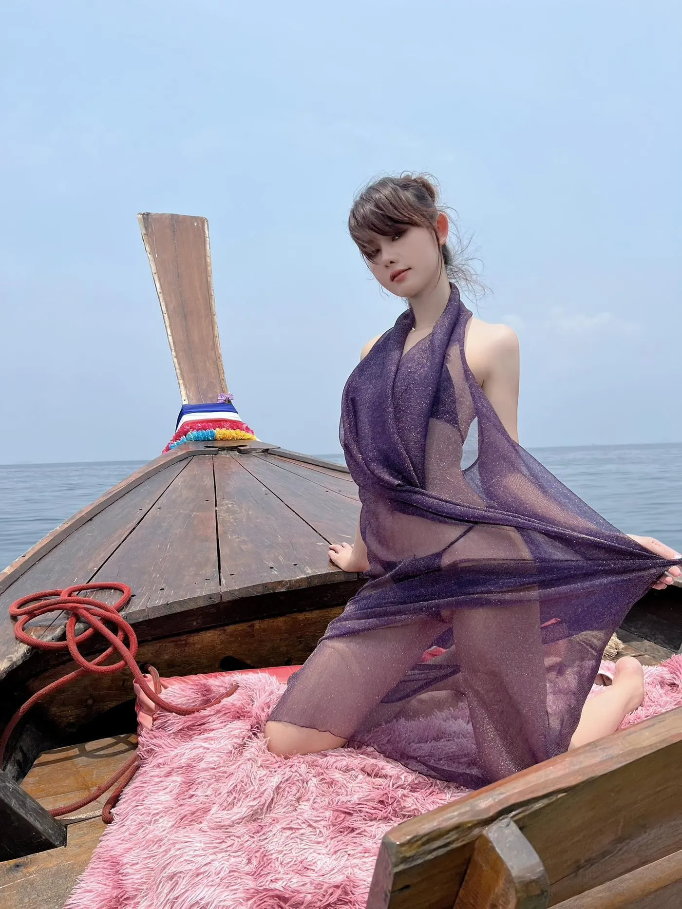 就是阿朱啊 – NO.07 5月微密圈 紫色纱裙美人鱼 [67P]插图